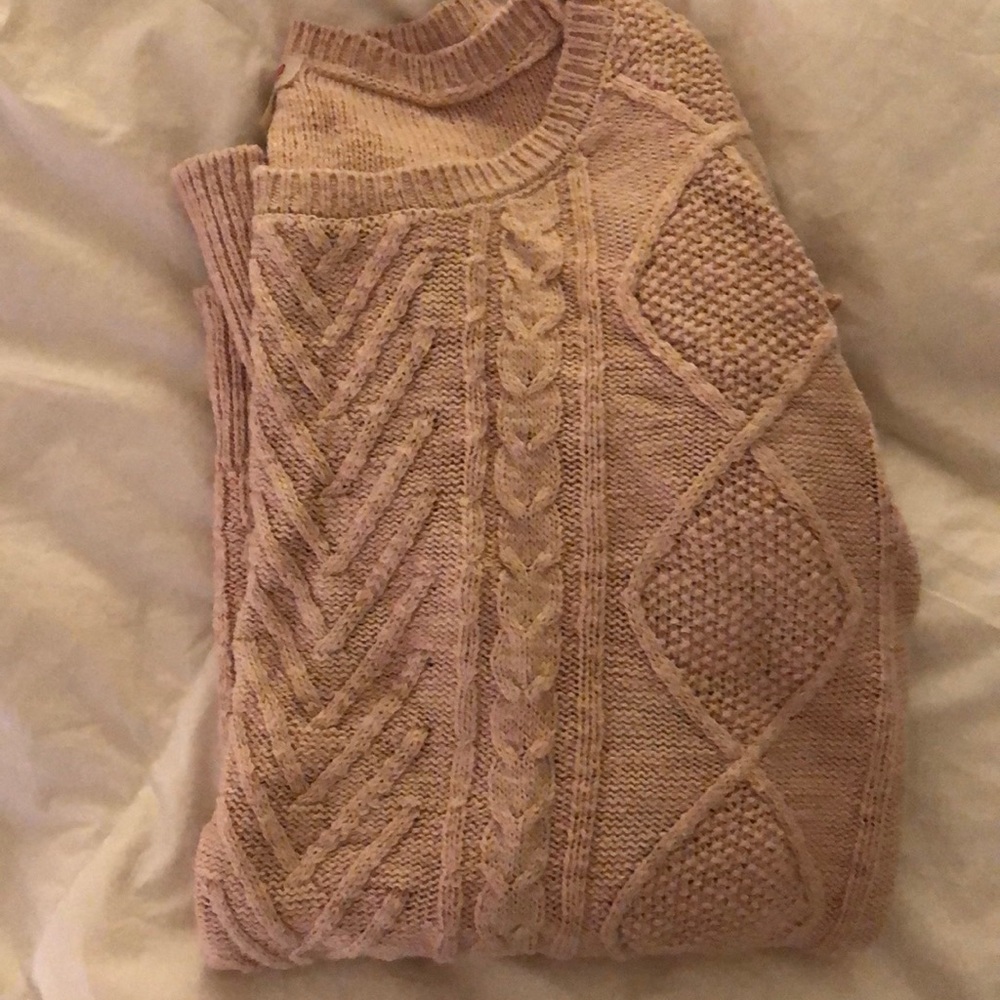 Cable knit sweater